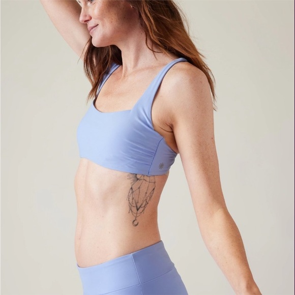 Athleta Swim Athleta Square Neck Bra Cup Bikini Top Swallowtail Blue 53217 Poshmark